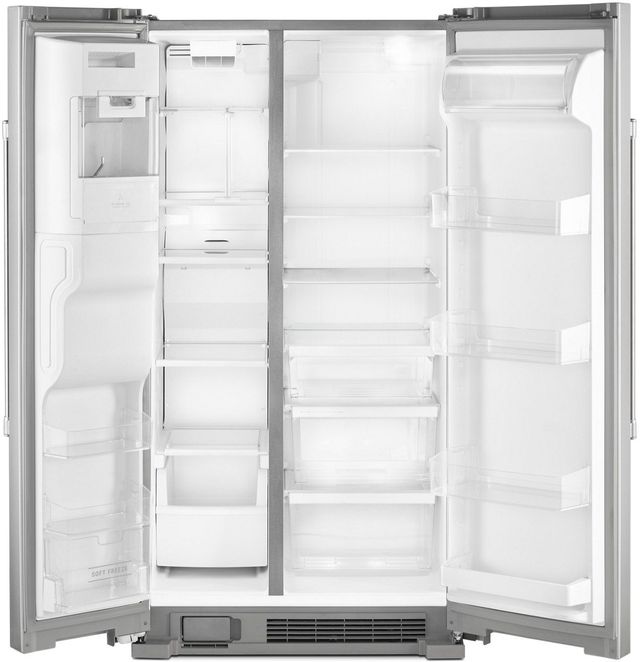 Maytag® 36 in. 24.5 Cu. Ft. Fingerprint-Resistant Stainless-Steel Side-By-Side Refrigerator-1