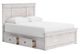 Signature Design by Ashley® Makidern Whitewash Queen Panel Storage Bed-4