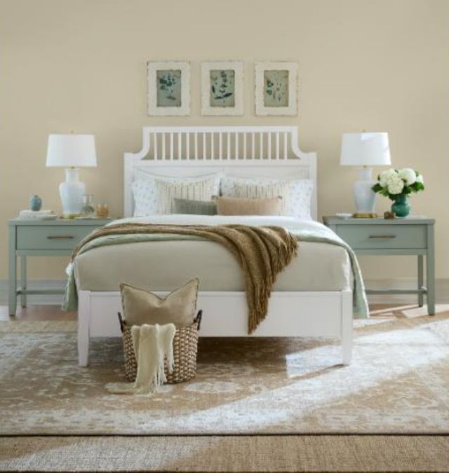 LM Co Home By Vaughan-Bassett Pure Maple Cottage White California King Garden Bed-1
