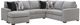 Benchcraft® Lakepoint 2-Piece Nickel Left-Arm Facing Sectional and Chaise-0