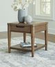 Signature Design by Ashley® Roanhowe Brown End Table-0