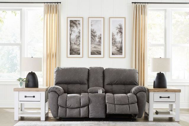Signature Design by Ashley® Hadrian Pike Galaxy Power Reclining Loveseat with Console and Adjustable Headrest-3
