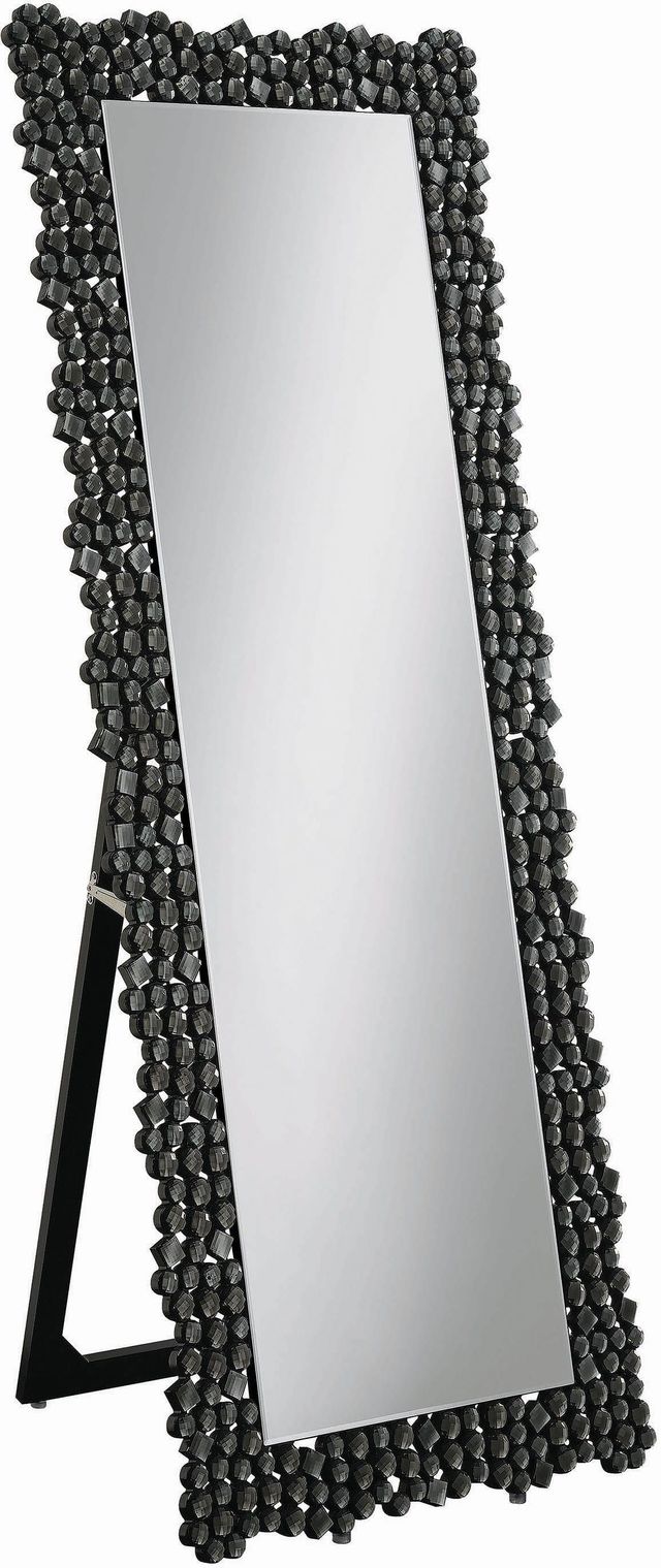 Coaster® Mckay Silver/Smoke Grey Standing Mirror