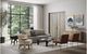 Moe's Home Collection Gabriel White Accent Table with Antique Brass Iron Top-4