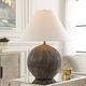 Uttermost® Sayre Dark Brown Table Lamp with Black Accents-1