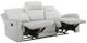 Homelegance® Benton Light Gray Double Manual Reclining Sofa-4