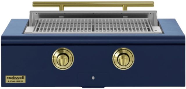 Caliber™ Rockwell 2-Burner Cobalt Built-In Natural Gas Grill with Brass Hardware-0