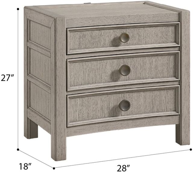 Emerald Home Coronado Khaki Nightstand-2