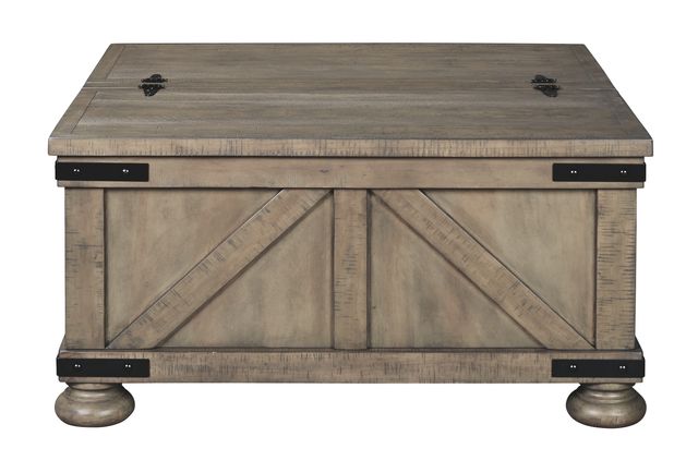 Signature Design by Ashley® Aldwin Gray Coffee Table with Lift Top Storage-1