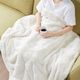 Olliix by Madison Park Claire Luxury Basketweave Ivory Faux Fur Throw-3