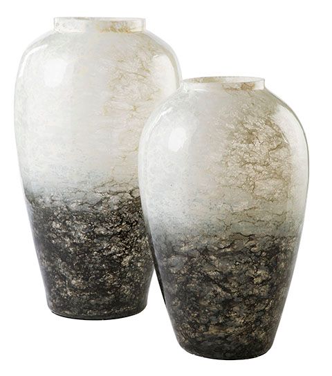 Signature Design by Ashley® Mirielle White/Gray Vase-1