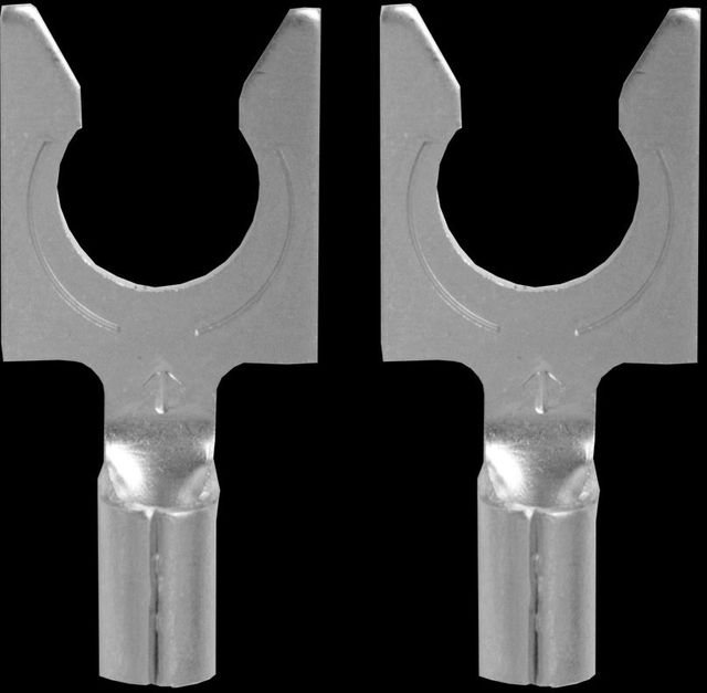 AudioQuest® 1414/S Spade Silver Pack of 40 Connectors-1