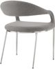Armen Living Morgan 2-Piece Light Gray Dining Chair Set-1