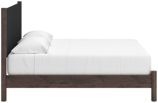 Signature Design by Ashley® Cadmori Black/Brown King Upholstered Panel Platform Bed-2