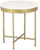 LR Home Gold/White Side Table-1
