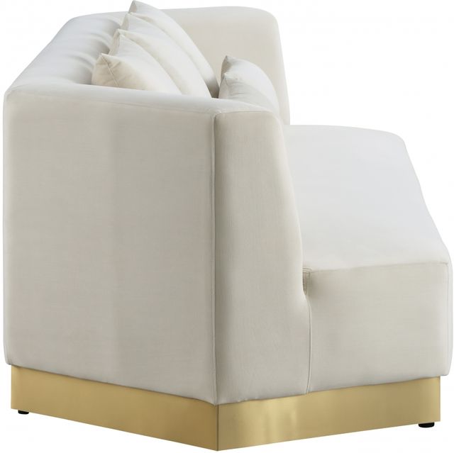 Meridian Furniture Marquis Cream Velvet Sofa-2