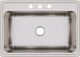 Elkay Lustertone® Classic Lustrous Satin 31" x 22" x 11-5/8" 3-Hole Single Bowl Drop-In Sink-1