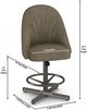 Chromcraft™ Customizable Landry Counter Chair -2