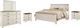 Signature Design by Ashley® Willowton 5-Piece Whitewash King Panel Bed Set-0