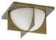 Currey & Company Lucas Antique Brass Flush Mount Light-1