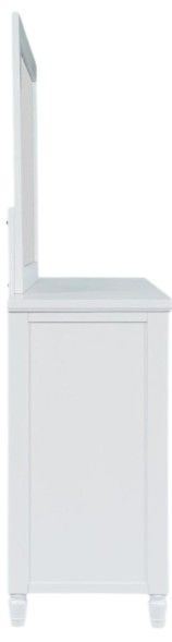 Jofran Inc. Westport White Dresser and Mirror-2