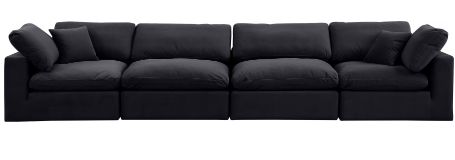 Meridian Furniture Comfy Velvet 4-Piece Sofa-2