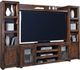 aspenhome® Contemporary Alder Tobacco Entertainment Wall-0