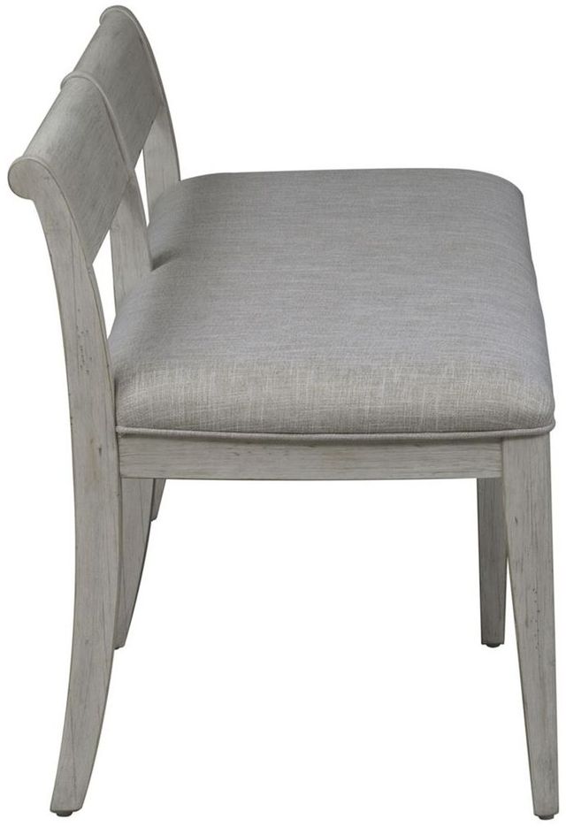 Liberty Furniture Farmhouse Reimagined Antique White/Khaki Upholstered Bench-3