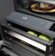 ZLINE 60 in. 32.2 Cu. Ft. Satin Stainless Steel Built In French Door Refrigerator with Graphite Gray Interior-3