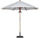 Four Hands Baska Leather/Wooden Outdoor Round Umbrella-0