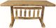 Best Craft Furniture RRP18 Rustic Red Pine Trestle Gathering Table-0