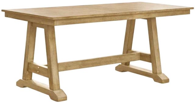 Liberty Furniture Lindsey Farm 5-Piece Natural Trestle Dining Table Set-2