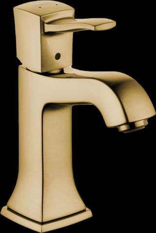 Hansgrohe Metropol Classic Brushed Bronze 4" Single-Hole Faucet with Pop-Up Drain-0