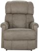 La-Z-Boy® Pinnacle Stone Leather Manual Swivel Gliding Recliner-1