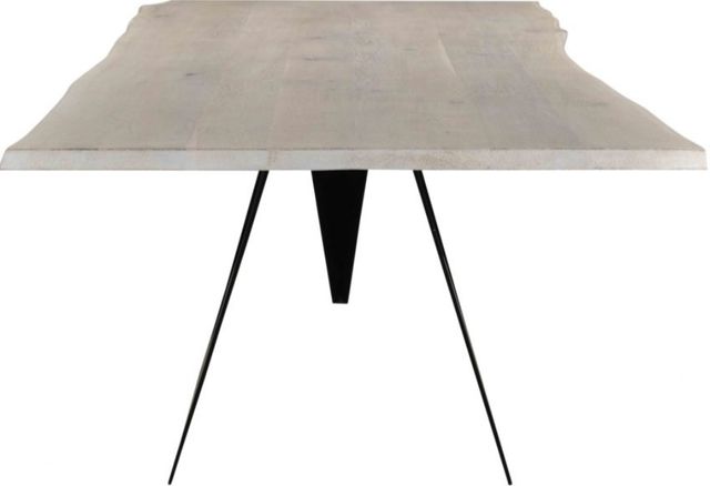 Moe's Home Collection Bird Natural Large Dining Table with Black Metal Base-2