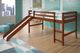 Donco Kids Brown Twin Tent Bed-1