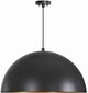Renwil® Sina Matte Black with Gold Pendant Light-0