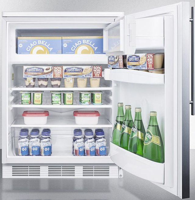 Accucold® by Summit® 24" 5.1 Cu. Ft. Stainless Steel Compact Refrigerator-3