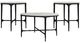 Coaster® Hermas 3-Piece White Occasional Table with Black Base Set-0