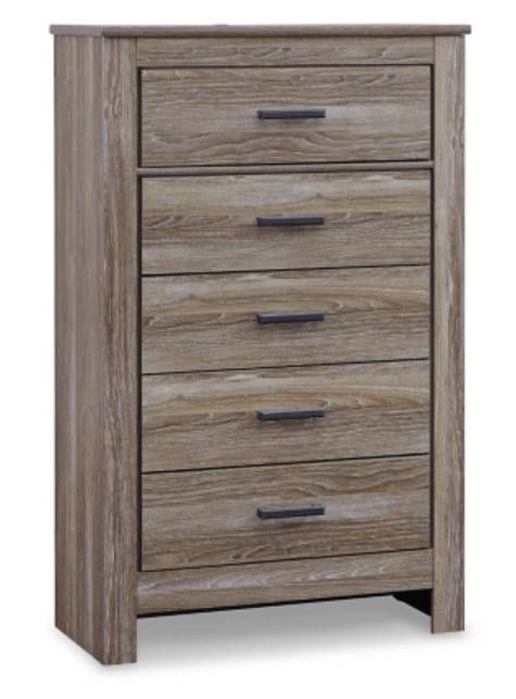 Signature Design by Ashley® Zelen 4-Piece Warm Gray King or California King Panel Headboard Bedroom Set-3