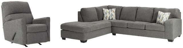 Benchcraft® Dalhart 3-Piece Charcoal Living Room Set-0