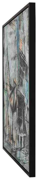 StyleCraft Streetside Sketch Handpainted Canvas Wall Art-1