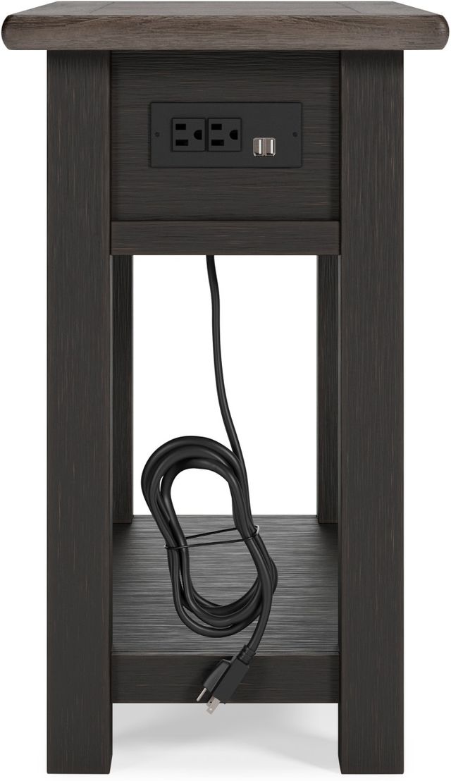 Signature Design by Ashley® Tyler Creek Grayish Brown End Table with Black Base-4