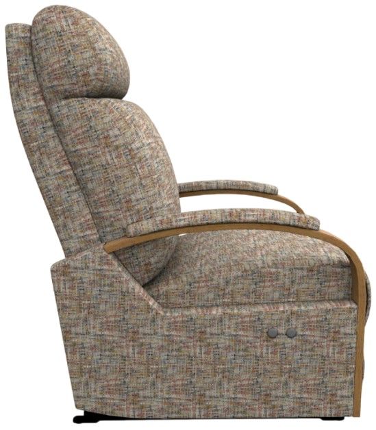 Best® Home Furnishings Customizable Kinetix Power Swivel Glider Recliner with Honey Birch Legs-2