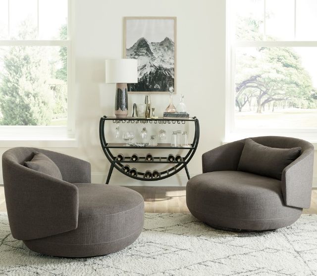 Liberty Furniture Haley Charcoal Swivel Cuddler Chair-2