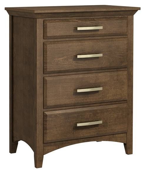 Country View Woodworking Windham 36'' Sap Cherry 4-Drawer Chest-0
