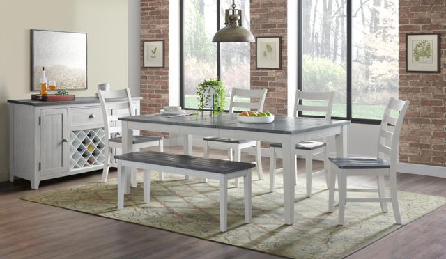 Martin Svensson Monterey Gray Dining Table with White Base-1