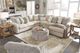 Ashley® Carnaby Dove Oversized Accent Ottoman-1
