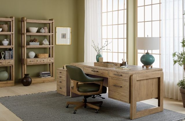 Hooker® Furniture Kalamazoo Aged Oak Bookcase-1
