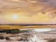 Giftcraft Brown/Dark Yellow/Gray Beach Design Oil Print-1